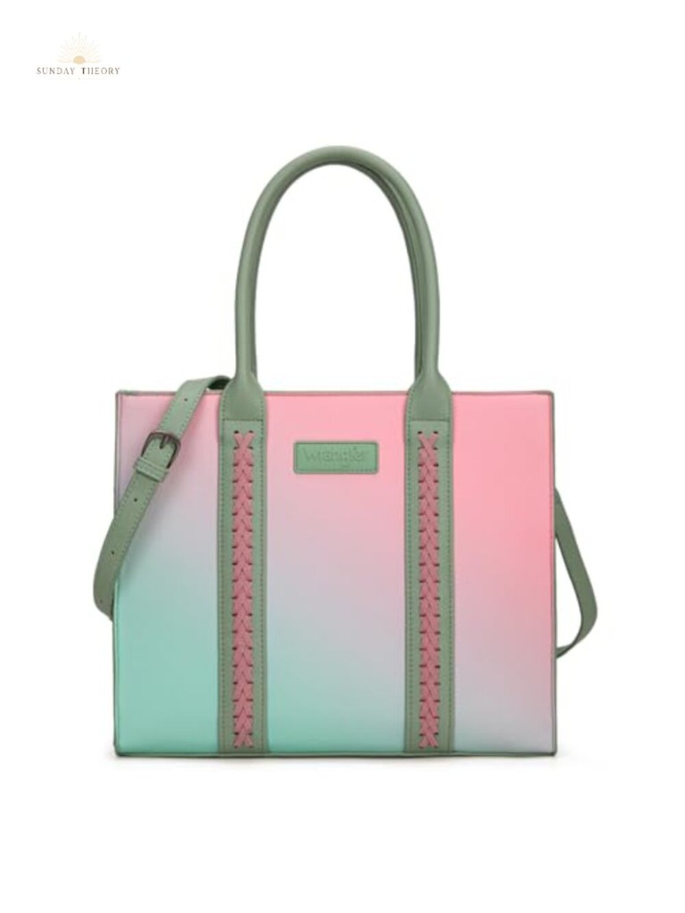 Wrangler Large Tote Bag with Whipstitch Design and Shoulder Strap for Women